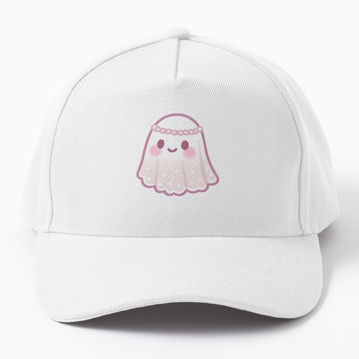TypoTee Cute Ghost Baseball Cap, Inspirational Graphic Cap Unisex ...