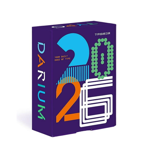 Typodarium 2026: A 365 Day Type Calendar with a Fresh Font for Every Day, (Paperback)