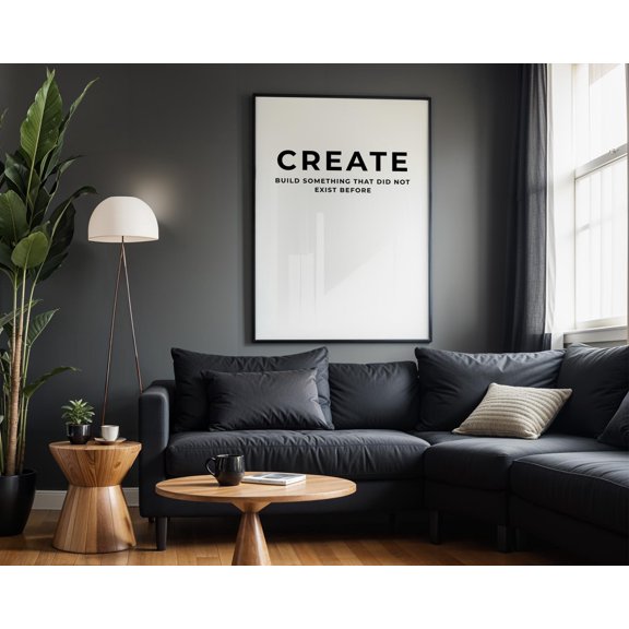 Typography Poster , Create Quote , Entrepreneur Wall Art , Startup Decor , Poster Print Only