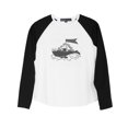 thumbnail image 1 of Typography Poster With Boat Printed 100% Cotton Kid Raglan T-Shirt UTS_01 XS, 1 of 1