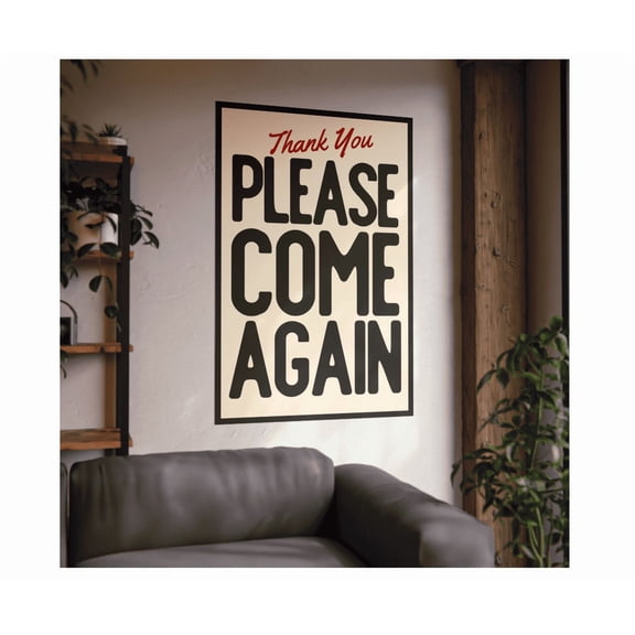 Typography Print Typography Font Poster Welcome Wall Art Retro Poster Vintage Poster Quote Type Design Typography Wall Art Trendy Decorative Print Poster