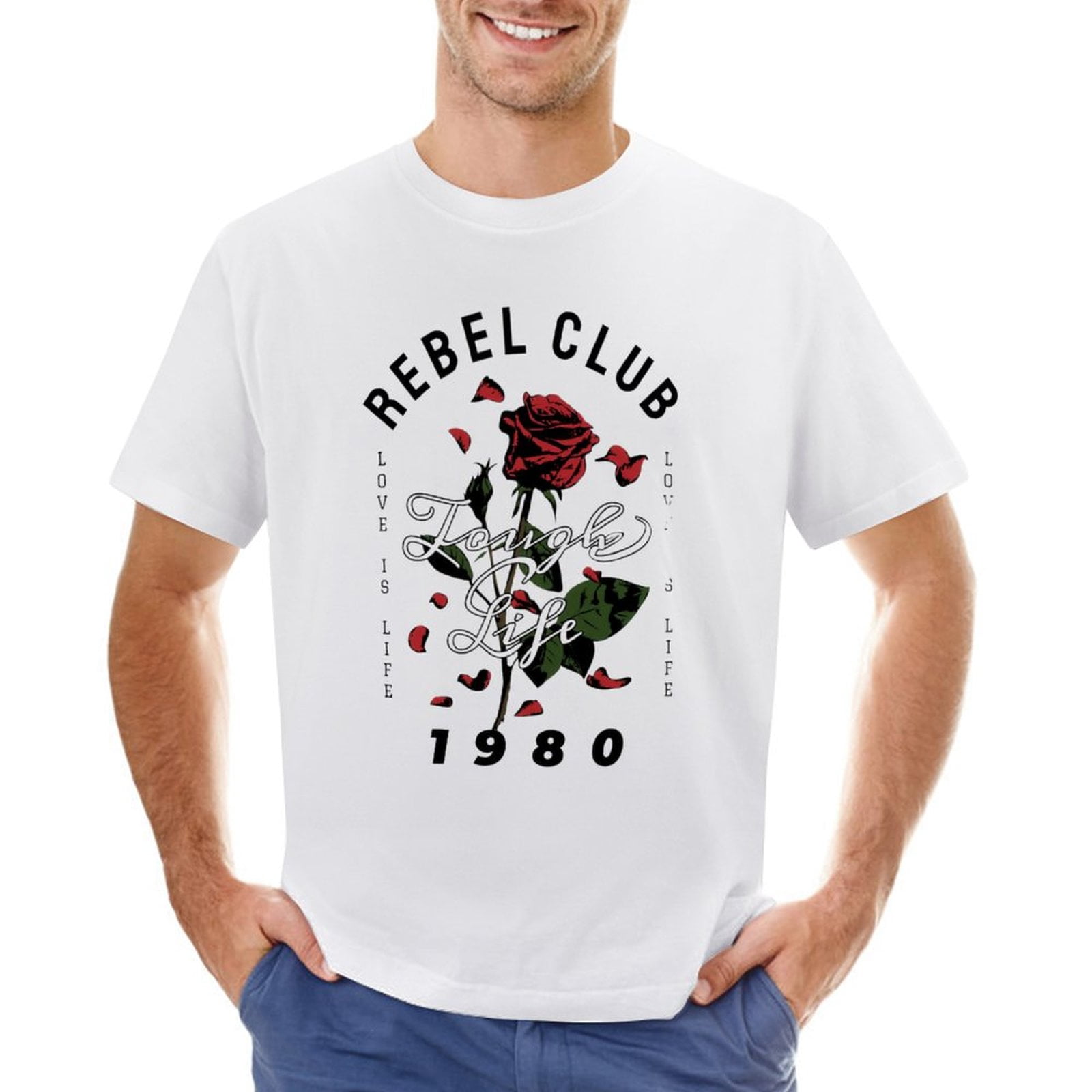Slogan Rose T-Shirt