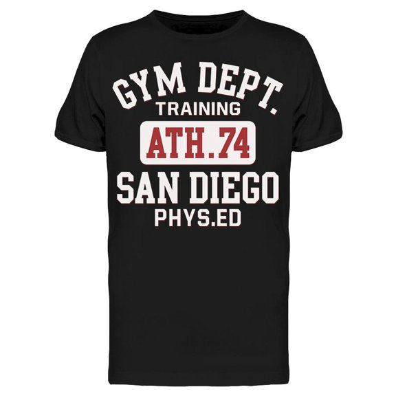 Typography: Training Ath. 74 T-Shirt Men -Image by Shutterstock, Male Small