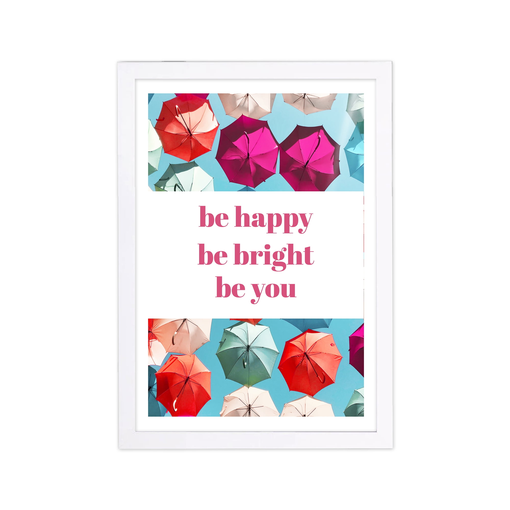 Typography and Quotes 13" x 1.00" Framed Painting Art Print, by Wynwood Studio