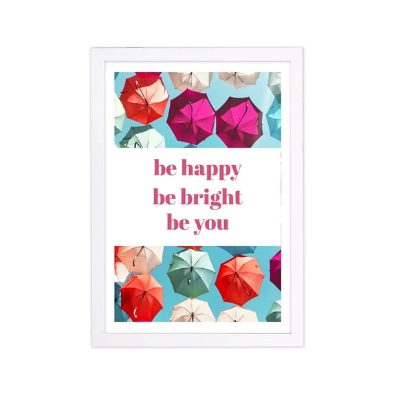 Typography and Quotes 13" x 1.00" Framed Painting Art Print, by Wynwood Studio