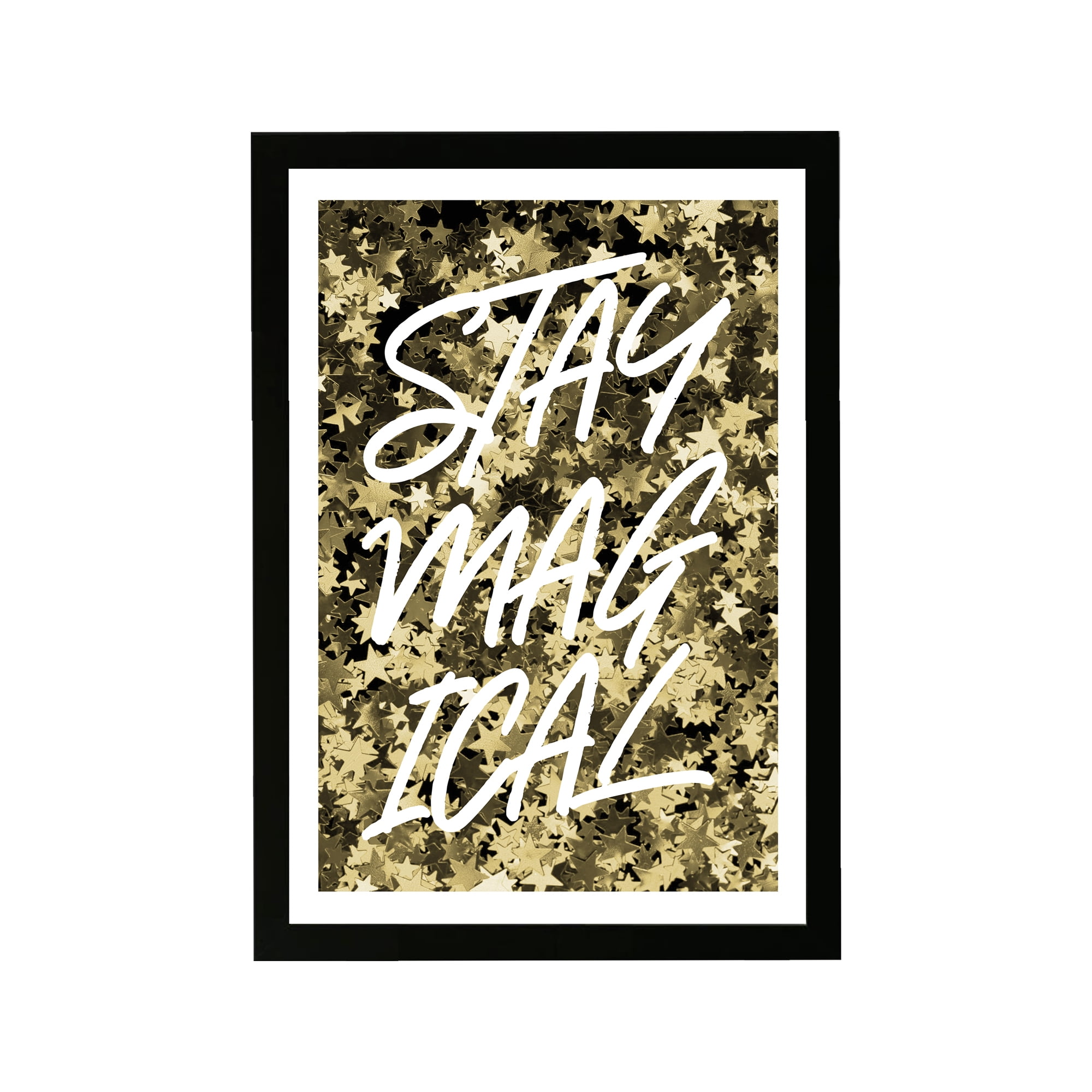 Typography and Quotes 13" x 1.00" Framed Painting Art Print, by Wynwood Studio