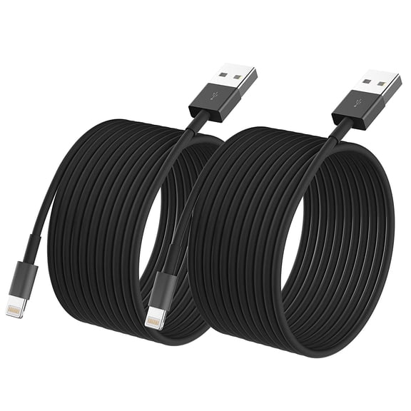 Typpkmm 2Pack Fast Lightning Cable 10ft, Black