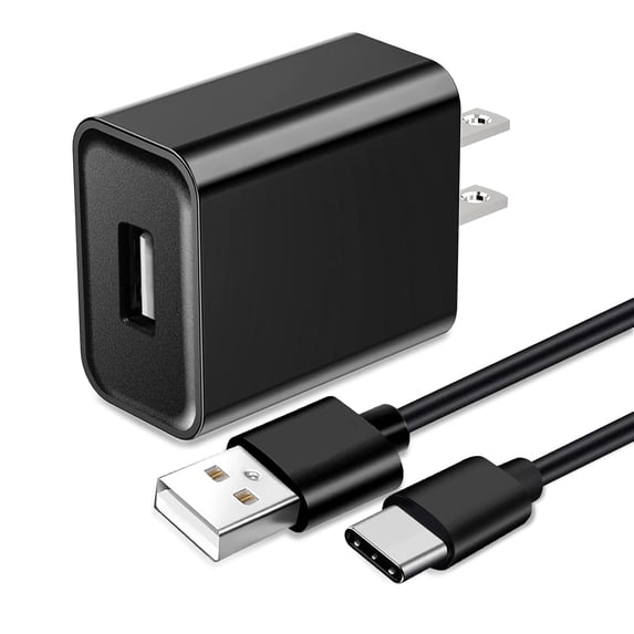Typpkmm 5V 1A Massage Gun Charger USB-C Power Cord, Black