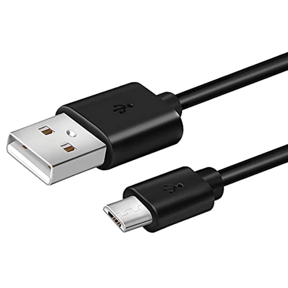 Typpkmm 6-Ft Long Micro USB Power Charger with Cord/Replacement Cable for Old Black