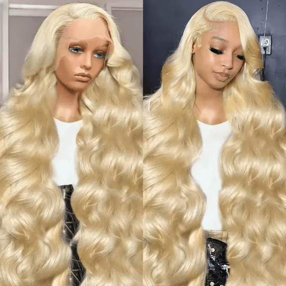 Typpkmm 613 Honey Blonde Body Wave Wigs 200 Density 13x6 HD Lace Frontal Wigs for Women 40inch