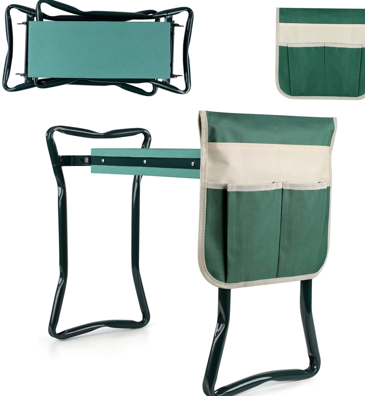 Typpkmm Garden Kneeler and Seat with Upgraded Folding Garden Kneeler