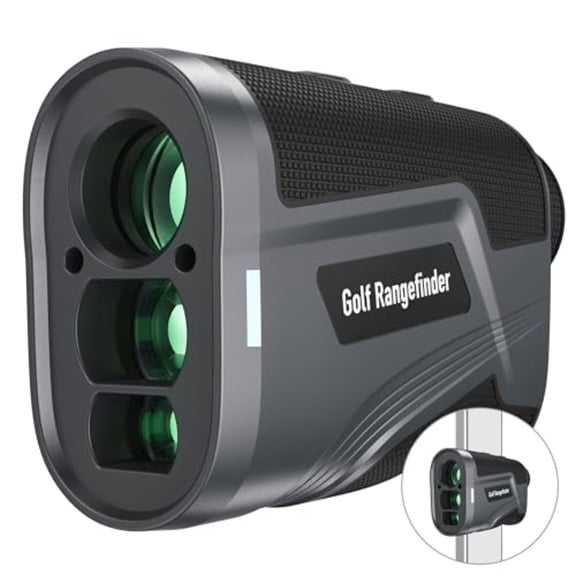 Typpkmm Golf Hunting Range Finder 1102Yards Rechargeable Laser Rangefinder with Slope Magnetic Distance Flag Scan Speed Black
