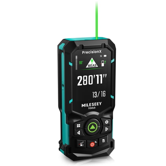 Typpkmm Mileseey S50 Laser Distance Meter 120M Rechargeable Laser Tape Green