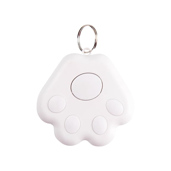 Typpkmm Mini GPS Tracker, Bluetooth 5.0 Anti-Lost Device for Pets, Kids, and Bags, Keychain Tracker, WHITE