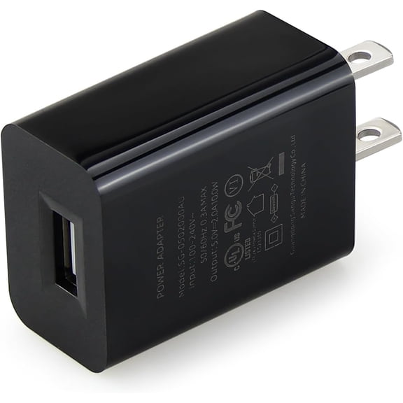 Typpkmm Power Adapter, 5V 2A USB Charger for Security Cameras, Indoor Outdoor Camera Power Supply, 2