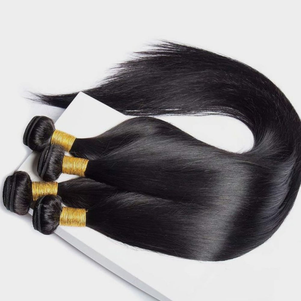 Typpkmm Raw Virgin Unprocessed Straight Bundles Human Hair 3/ Human Hair Brazilian Straight Human Hair Bundles Extensions 6 Pcs
