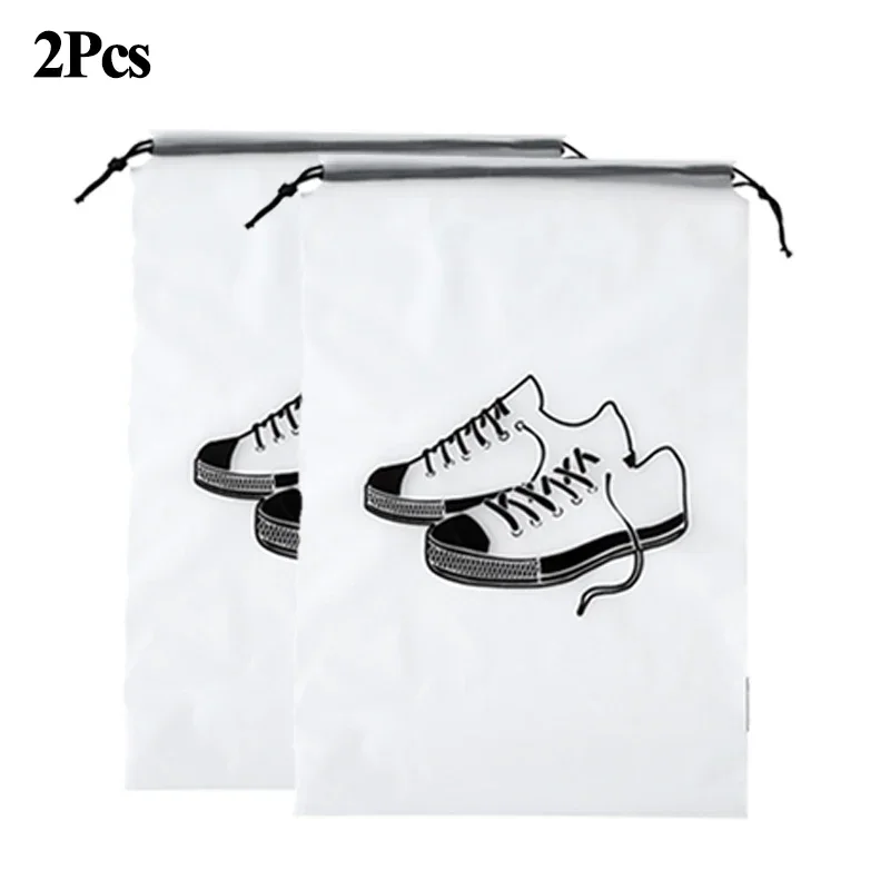 Typpkmm - Stackable 10/ Transparent Shoes with Storage Bag Portable Travel 1Pcs