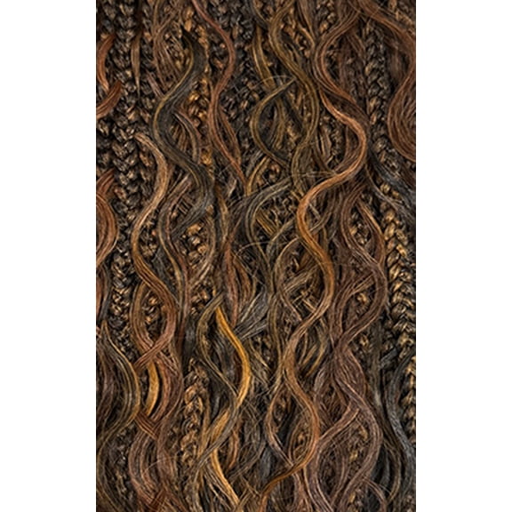 Typpkmm Synthetic Crochet Braids, 3X Deep Curl Boho Braids 22 Inch, Heat Resistant Fiber Hair Extensions, H1B2730