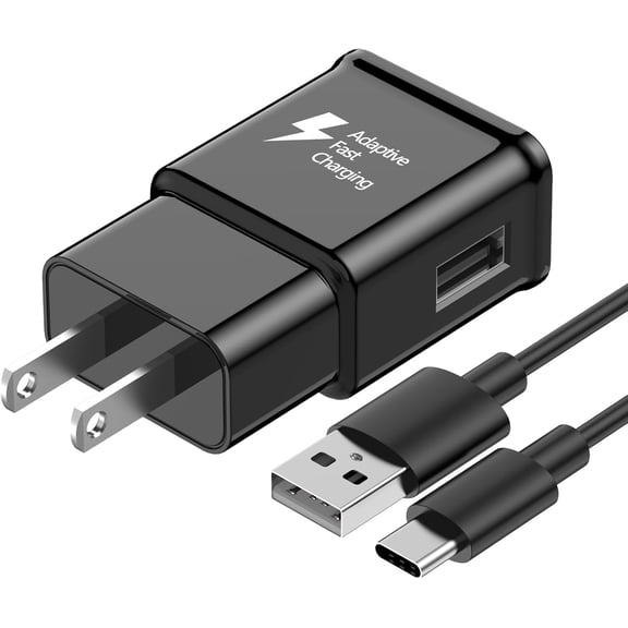 Typpkmm Type C Charger Fast Charging, USB C Android Phone Wall Charger Block 2 Pack, Black