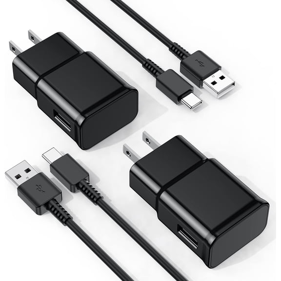 Typpkmm Type C Charger with USB C Charger Fast Charging Type C 6ft, Black