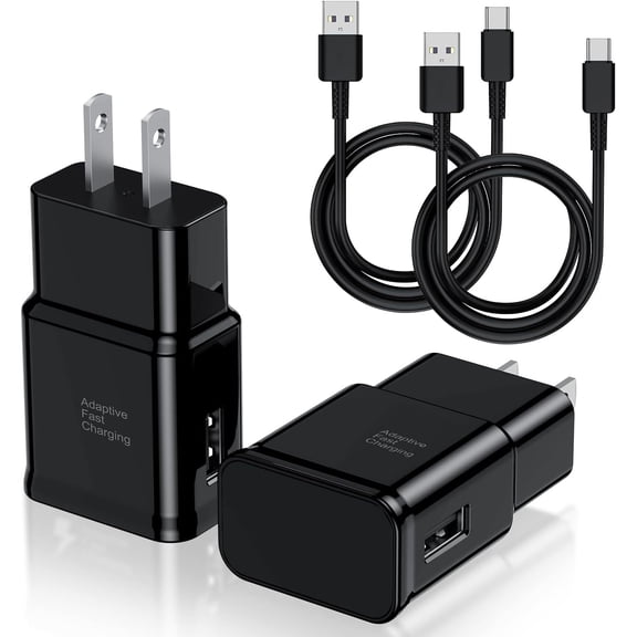 Typpkmm USB-C Fast Charging Wall Charger Block for Android 1 Pack, Black