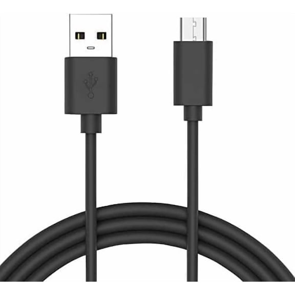 Typpkmm USB Charger with /Power Cable for Nest Learning 6ft, Black