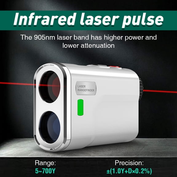 Typpkmm Usa StockGolf Rangefinder 700Y with Slope Flag Lock Vibration 6X Golf Laser Range Finder for Golf Hunting Type