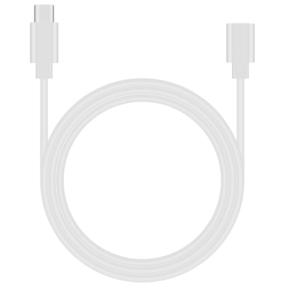 Typpkmm Window Cable Pass Through, Window and Door Feed Thru Jumper Cable 2.4FT, Power Extension, Universal for Genbolt Power Adapter