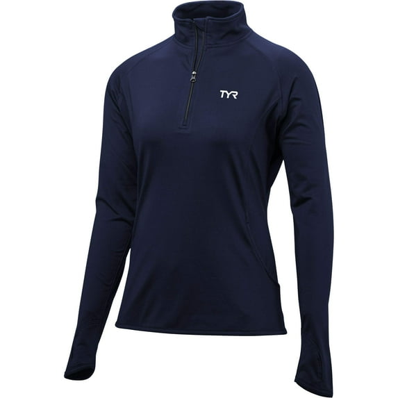 Tyr Alliance 1/4 Zip Pullover Female (Medium, Navy)