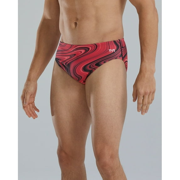 Tyr Mens Allover Racer V Brief