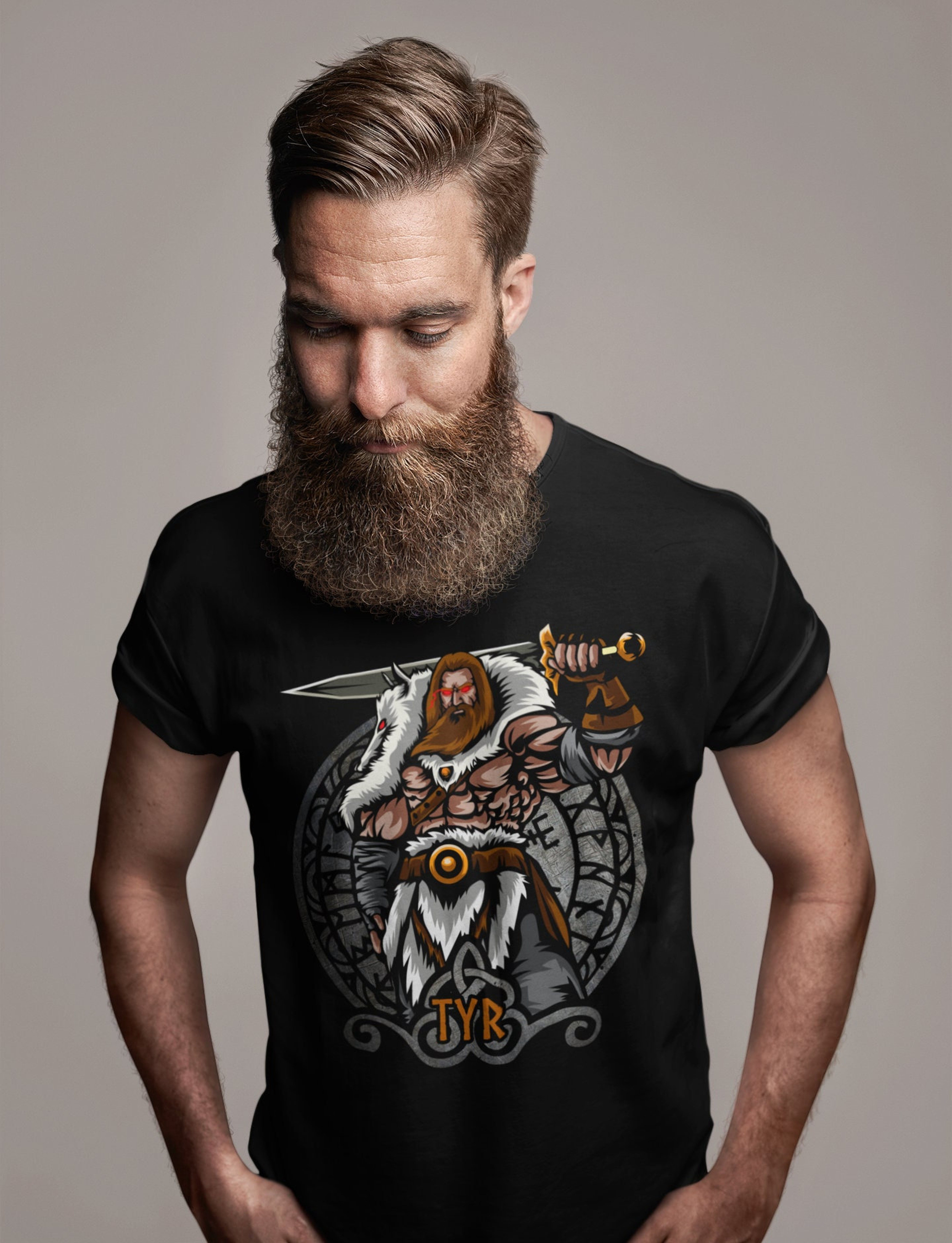 Tyr Norse Mythology Shirt, Valhalla Viking Nordic Gods T-Shirt ...