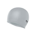 thumbnail image 1 of TYR Latex Adult Swim Cap - Training and Recreational Swimming Cap, Durable Latex Construction, Silver, 1 of 2