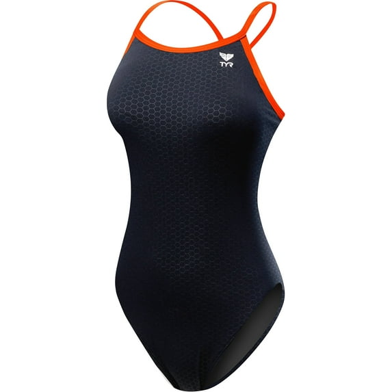 Tyr Swimsuit HEXA Diamondfit Black/Orange Size 32