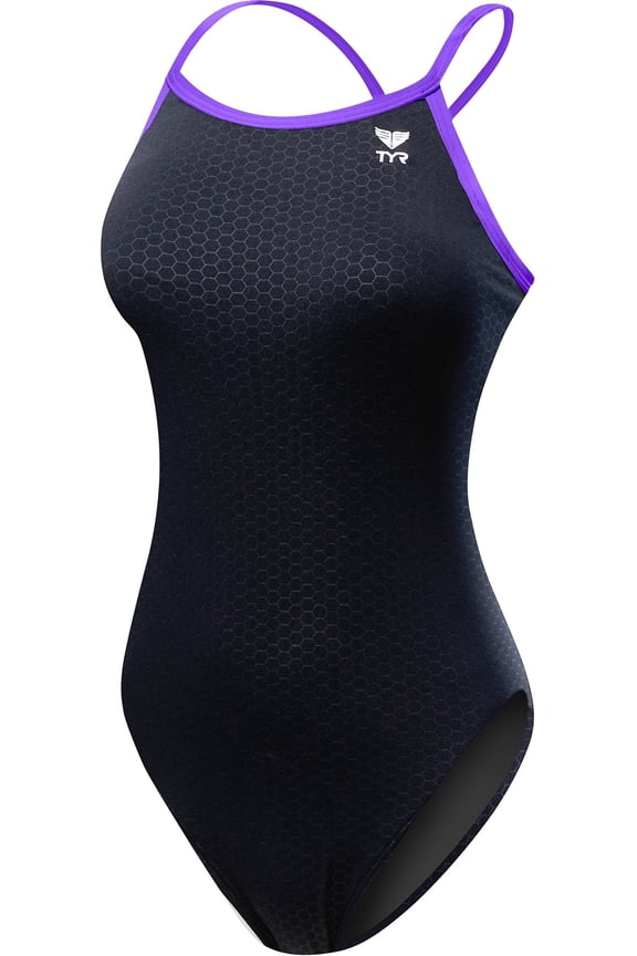 Swimsuit HEXA Diamondfit Black/Purple Size 26