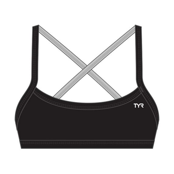 Tyr Two Piece Top SOLID Trinity Black Size X-Small