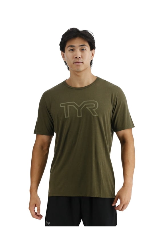 UltraSoft Men's Big Logo Tri-Blend Tech Tee