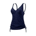 thumbnail image 1 of Tyr V-Neck Tankini Top MANTRA Blue Size 10, 1 of 1