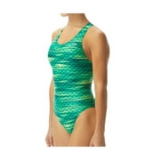 Tyr Womens Castaway Maxfit Swimsuit Green Size 26