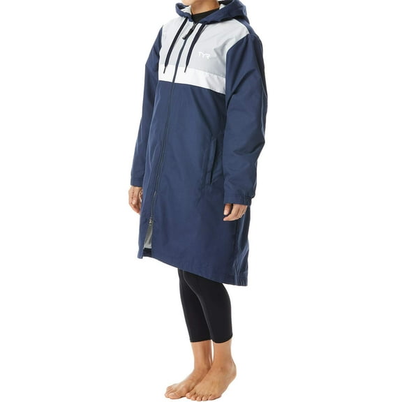 Tyr Women's STRIPED Parka Navy Size Large
