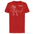 thumbnail image 1 of Tyrannosaur Sketch T-Shirt Men -Image by Shutterstock, Male Large, 1 of 2
