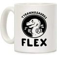 thumbnail image 1 of Tyrannosaurus Flex White 11 Ounce Ceramic Coffee Mug, 1 of 1