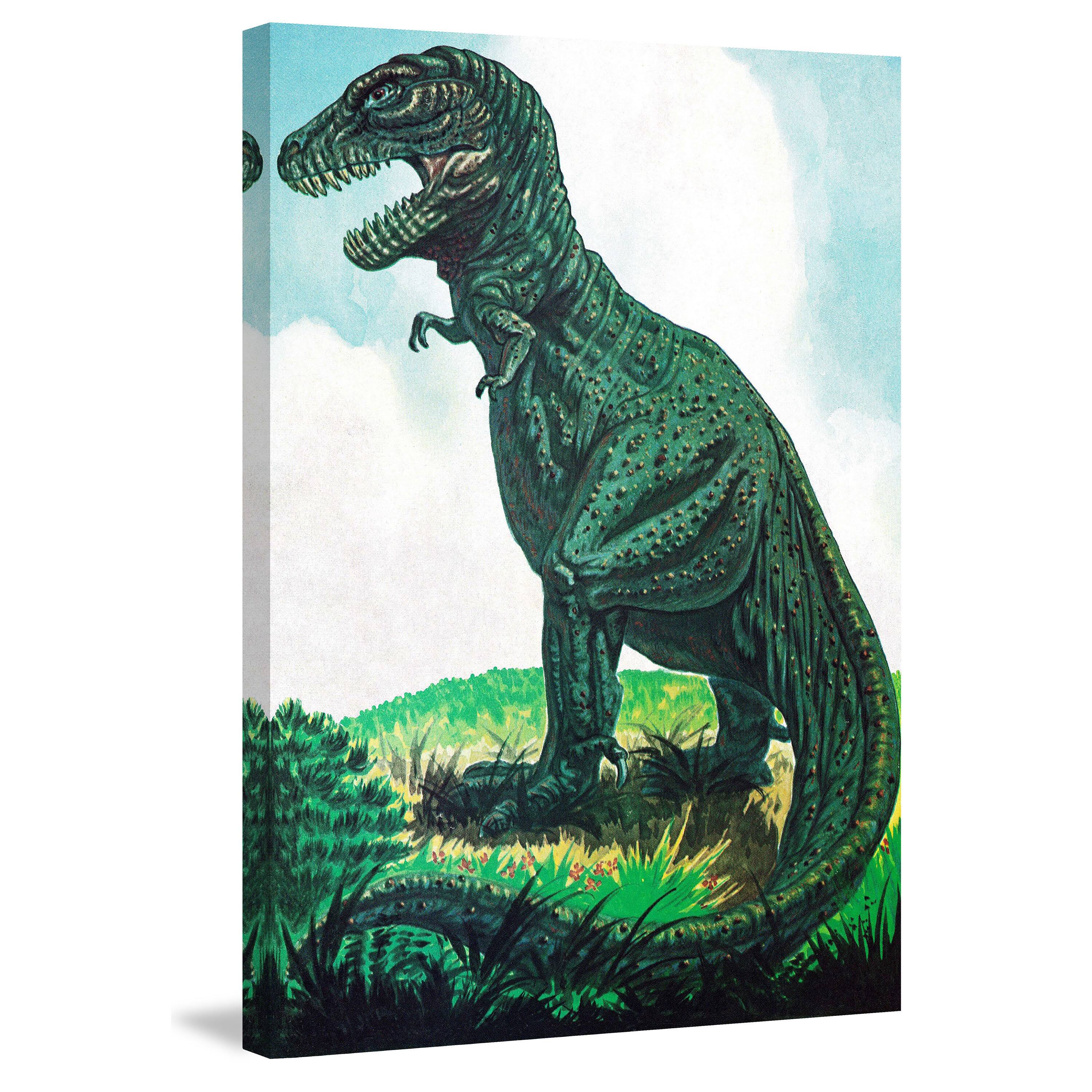 "Tyrannosaurus" Painting Print on Canvas