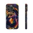 thumbnail image 1 of Tyrannosaurus Rex Abstract Colorful Shapes Retro Dinosaur Pattern Phone Case with iPhone 11 to 17 Pro Max, 1 of 2