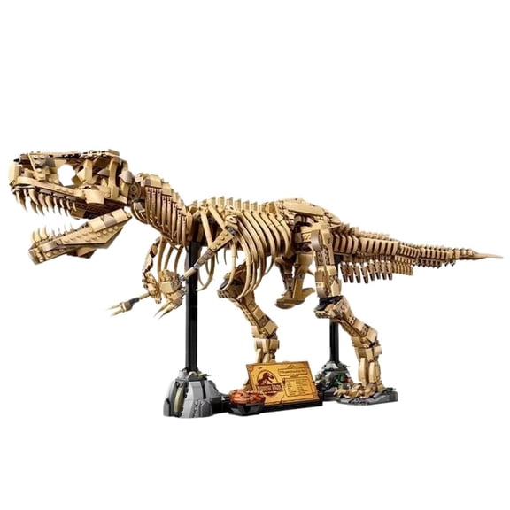 Tyrannosaurus Rex Dinosaur Fossil Skeleton Building Blocks Bricks DIY Assembly Puzzle Toy Adults Kids New Gift Collection Model