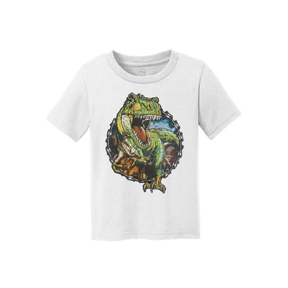 Tyrannosaurus Rex Kids Cotton T-Shirt - White - Medium