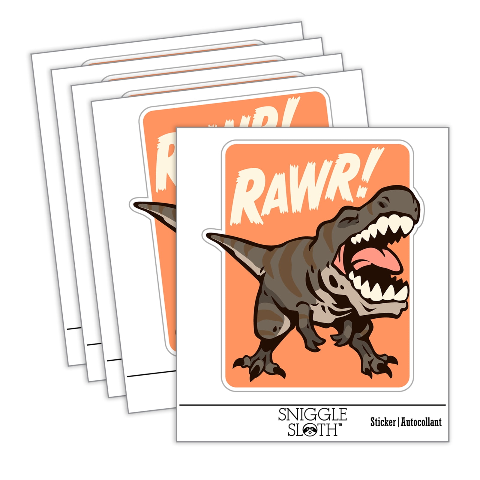 Tyrannosaurus Rex Rawr Roar Dinosaur Car Window Bumper Water Bottle ...