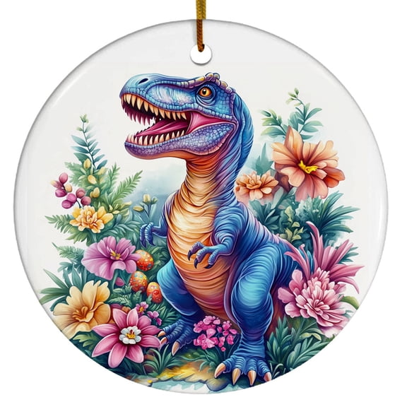 Tyrannosaurus rex Ornament, Ornament with Tyrannosaurus rex Dinosaur Theme, Ornament for DinoSaur Lovers, Gift for Boy, Girl, Gift for Birthdays & Christmas, Christmas Ornament 2025