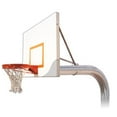 thumbnail image 1 of Tyrant Impervia Steel-Aluminum In Ground Fixed Height Basketball System, Maroon, 1 of 1