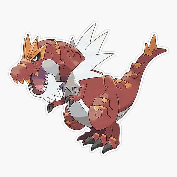 Tyrantrum Chibi Dinosaur Art Vinyl Decal Sticker