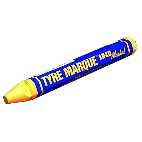Tyre Marque Rubber Marking Crayons, 1/2 In X 4 5/8 In, Yellow | Bundle of 2 Each
